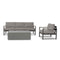 Harmonia Living - Alto 3 Piece Sofa Set - Slate/Pebble Gray | ALTO-SL-PG-SET130-CC