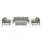 Harmonia Living - Alto 4 Piece Sofa Set - Slate/Pebble Gray | ALTO-SL-PG-SET135-CC