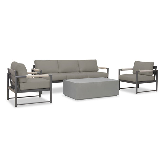 Harmonia Living - Alto 4 Piece Sofa Set - Slate/Pebble Gray | ALTO-SL-PG-SET135-CC