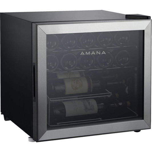 Amana Wine Cellars Amana - Wine Cooler, 16 Bottle, Mechanical Temperature Ctrl, Wire Shelf