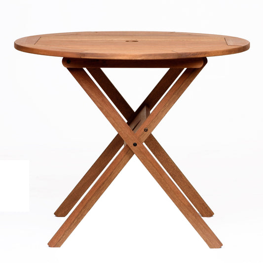 Amazonia Outdoor Teak Dining Set Amazonia 3-Piece Round Patio Dining Set | Eucalyptus Wood | Ideal for Outdoors and Indoors