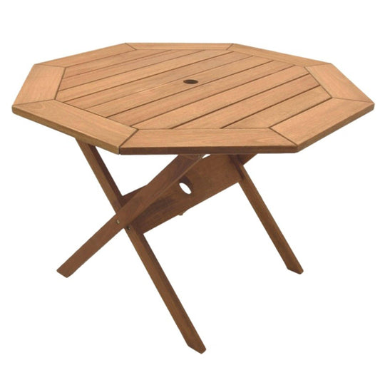 Amazonia Outdoor Teak Dining Set Amazonia 5-Piece Round Patio Dining Set | Eucalyptus Wood | Ideal for Outdoors and Indoors