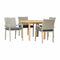 Amazonia Outdoor Teak Dining Set Amazonia 5 piece Teak Finish Patio Dining Set OLDBULOT_4LIBARMGRGR