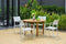 Amazonia Outdoor Teak Dining Set Amazonia 5 piece Teak Finish Patio Dining Set SC OLDBULOT_4PORTNEL