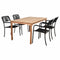 Amazonia Outdoor Teak Dining Set Amazonia 5 Piece Teak Rectangular Patio Dining Set