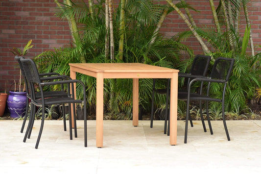 Amazonia Outdoor Teak Dining Set Amazonia - 5pc Teak Finish Patio Dining Set
