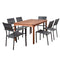 Amazonia Outdoor Teak Dining Set Amazonia 7 Piece Rectangular Patio Dining Set