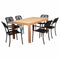 Amazonia Outdoor Teak Dining Set Amazonia 7 Piece Teak Rectangular Patio Dining Set