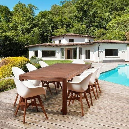 Amazonia Outdoor Teak Dining Set Amazonia 9 Piece Rectangular Patio Dining Set