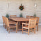 Amazonia Outdoor Teak Dining Set Amazonia 9 Piece Rectangular Patio Dining Set BT542_8BT364