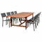 Amazonia Outdoor Teak Dining Set Amazonia 9 Piece Rectangular Patio Dining Set LEY_8CALISIDE