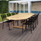 Amazonia Outdoor Teak Dining Set Amazonia 9 Piece Teak Double Extendable Rectangular Patio Dining Set