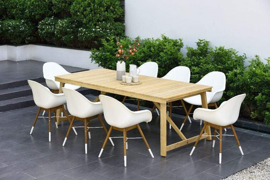 Amazonia Outdoor Teak Dining Set Amazonia 9 piece Teak Patio Dining Set