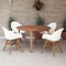 Amazonia Outdoor Teak Dining Set Amazonia Deluxe 5 Piece Round Patio Dining Set