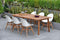 Amazonia Outdoor Teak Dining Set Amazonia Deluxe 7 Piece Rectangular Patio Dining Set