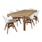 Amazonia Outdoor Teak Dining Set Amazonia Deluxe 7 Piece Teak Rectangular Patio Dining Set