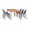 Amazonia Outdoor Teak Dining Set Amazonia Eagle 7-Piece Rectangular Patio Dining Set - Grey