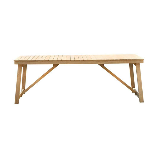 Amazonia Outdoor Teak Dining Set Amazonia Laredo Rectangular Patio Dining Table | Durable and made of 100% Grade A Teak | Ideal for Indoors and Outdoors | Modern Country Style