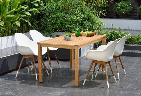 Amazonia Outdoor Teak Dining Set Amazonia Maine Rectangular 5 Piece Teak Finish patio Dining Set