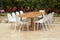 Amazonia Outdoor Teak Dining Set Amazonia Teak Wood 11 Piece Extendable Oval Patio Dining Set