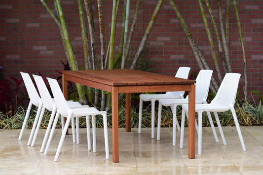 Amazonia Outdoor Teak Dining Set Amazonia Wood 7 Piece Patio Dining set