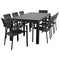Amazonia Outdoor Teak Dining Set Atlantic 9 Piece Rectangular Patio Dining Set