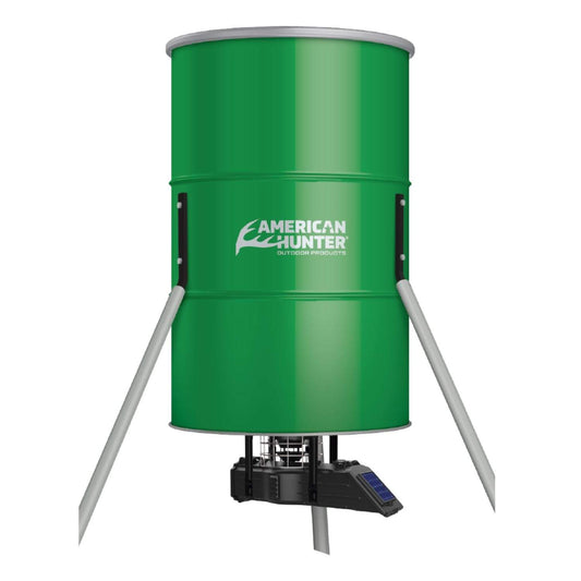 American Hunter Hunting : Accessories American Hunter 350lb Tripod Feeder w Updated Sunslinger Kit