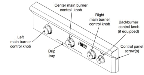 American Outdoor Grill American Outdoor Grill - Control Panel 36 Inch Backburner | 36-B-26