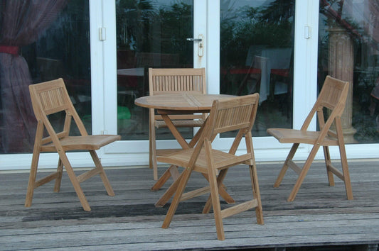 Anderson Teak Bistro Set Anderson Teak Windsor 5-pieces Round Bistro Set