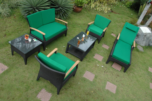 Anderson Teak Chaise Lounge Anderson Teak Bellagio 6-Pieces Deep Seating Set