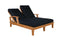 Anderson Teak Chaise Lounge Anderson Teak Brianna Double Sun Lounger with Arm