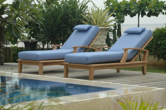 Anderson Teak Chaise Lounge Anderson Teak Brianna Sun Lounger 4-Pieces Set