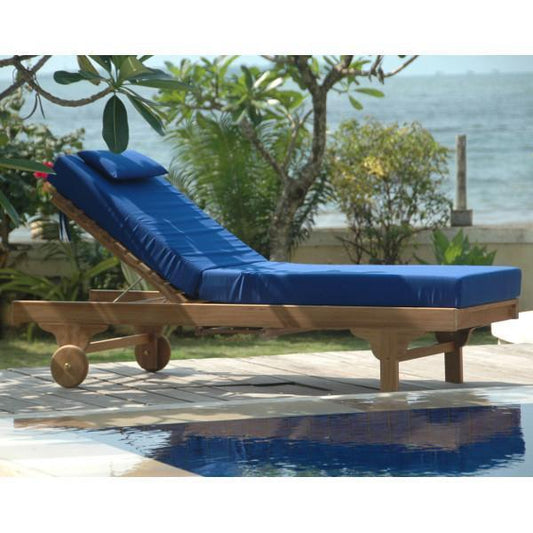 Anderson Teak Chaise Lounge Anderson Teak Capri Sun Lounger Adjusted Back & Side Tray