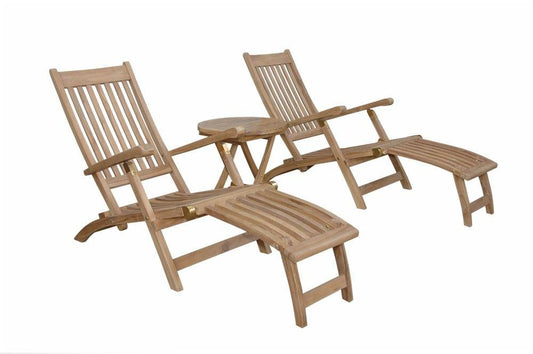 Anderson Teak Chaise Lounge Anderson Teak Tropicana Montage 3-Pieces Steamer Set