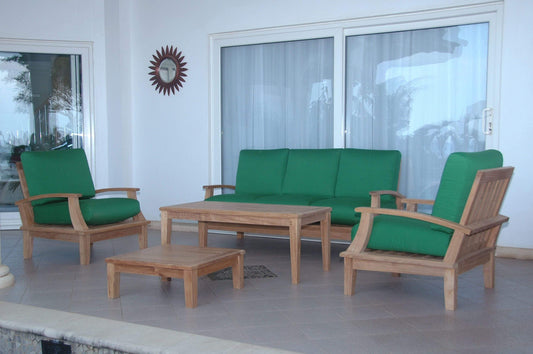 Anderson Teak Conversation Set Anderson Teak Brianna 5-Pieces Deep Seating Sofa Set