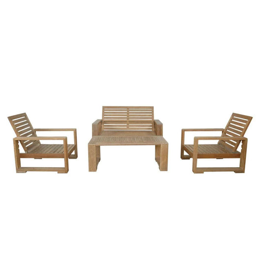 Anderson Teak Conversation Set Anderson Teak Capistrano 5-Piece Deep Seating Loveseat Collection