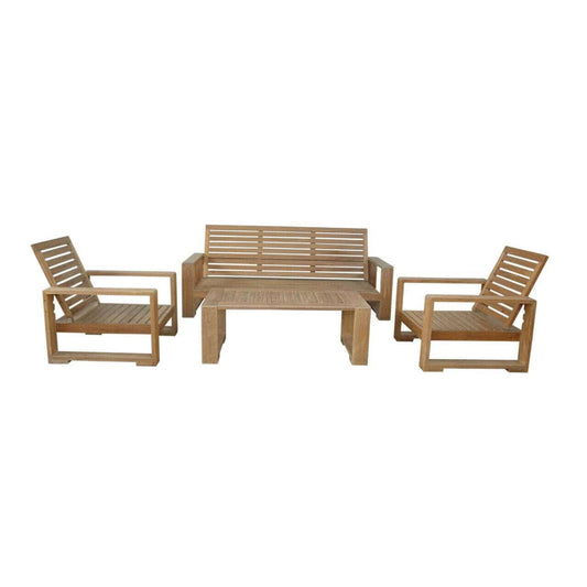 Anderson Teak Conversation Set Anderson Teak Capistrano 5-Piece Deep Seating Sofa Collection