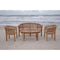 Anderson Teak Conversation Set Anderson Teak Curve 4-Pieces Conversation Set