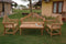 Anderson Teak Conversation Set Anderson Teak Marlborough 3-Seater 4-Pieces Conversation Set