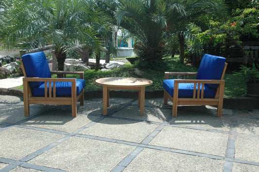 Anderson Teak Conversation Set Anderson Teak SouthBay Deep Seating 3-Pieces Conversation Set A