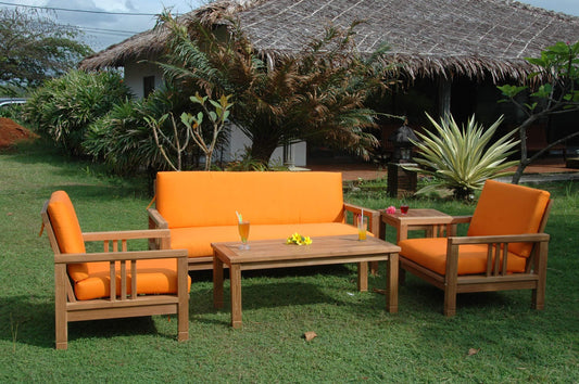 Anderson Teak Conversation Set Anderson Teak SouthBay Deep Seating 5-Pieces Conversation Set B