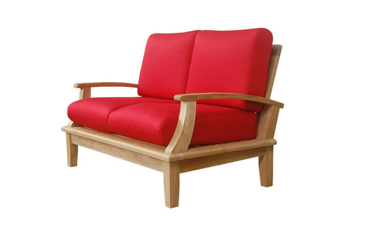 Anderson Teak Loveseats Anderson Teak Brianna Deep Seating Loveseat + Cushion