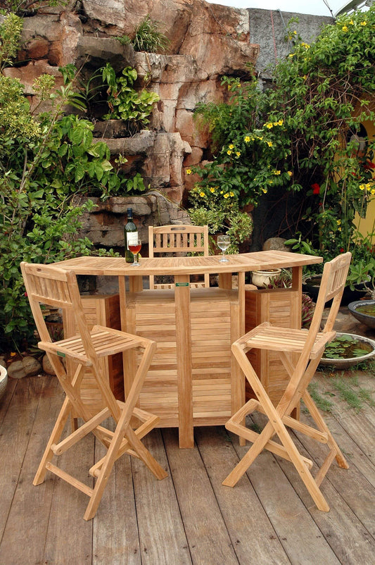 Anderson Teak Outdoor Bar Furniture Anderson Teak Altavista 5-Pieces Bar Set