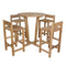 Anderson Teak Outdoor Bar Furniture Anderson Teak Descanso Sedona 5-Pieces Bar Table