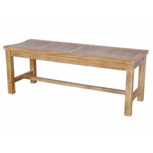 Anderson Teak Outdoor Bench Anderson Teak Casablanca 2-Seater Backless Bench