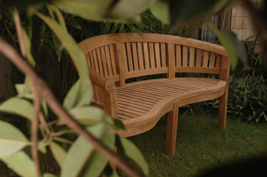 Anderson Teak Outdoor Bench Anderson Teak Curve 3 Seater Bench Extra Thick Wood