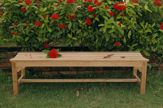 Anderson Teak Outdoor Bench Anderson Teak Hampton 3-Seater Backless Bench