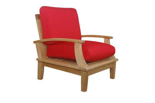 Anderson Teak Outdoor Chairs Anderson Teak Brianna Deep Seating Armchair + Cushion