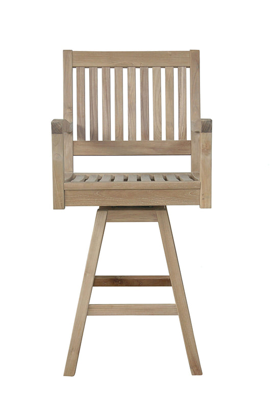 Anderson Teak Outdoor Chairs Anderson Teak Rialto Swivel Bar Armhair