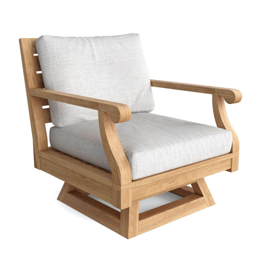 Anderson Teak Outdoor Chairs Anderson Teak Riviera Swivel Armchair + Cushion